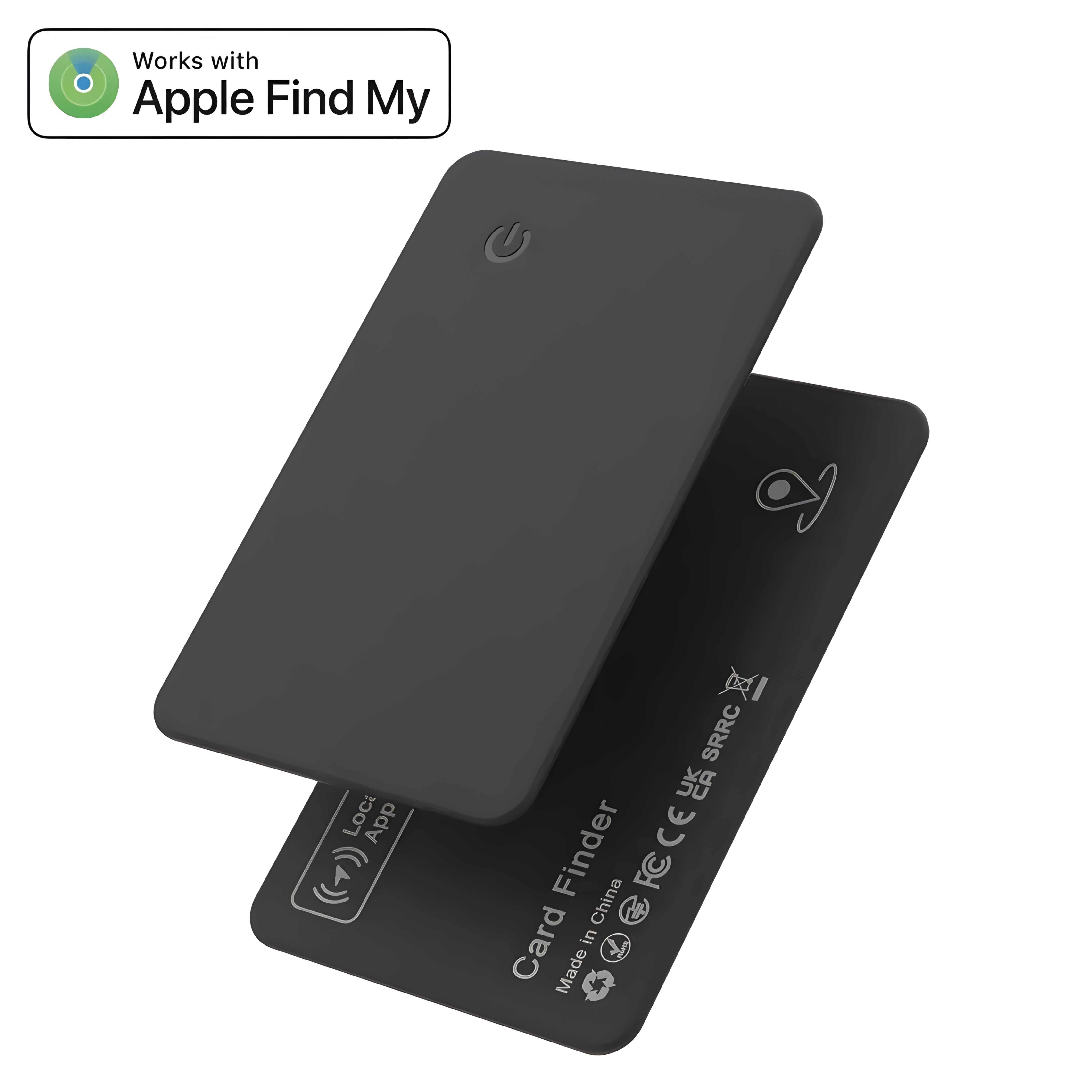 wallet tracker card lying flat on table showing ultra-thin credit-card size