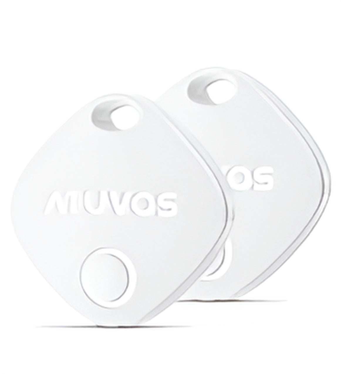 Atuvos Tracker white slim Bluetooth key finder with Apple Find My integration and water resistance