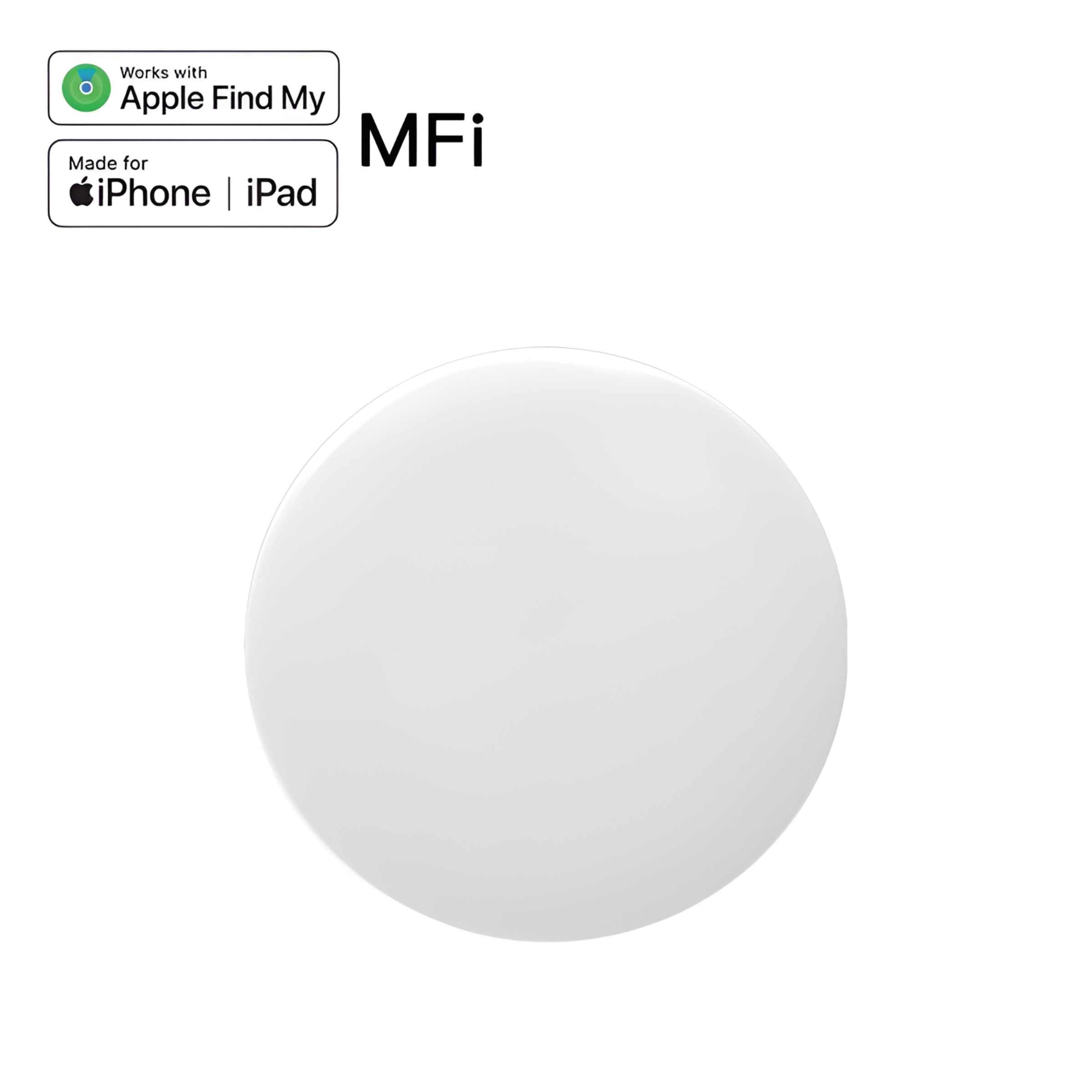 Find My Bluetooth tracker. White Verstion