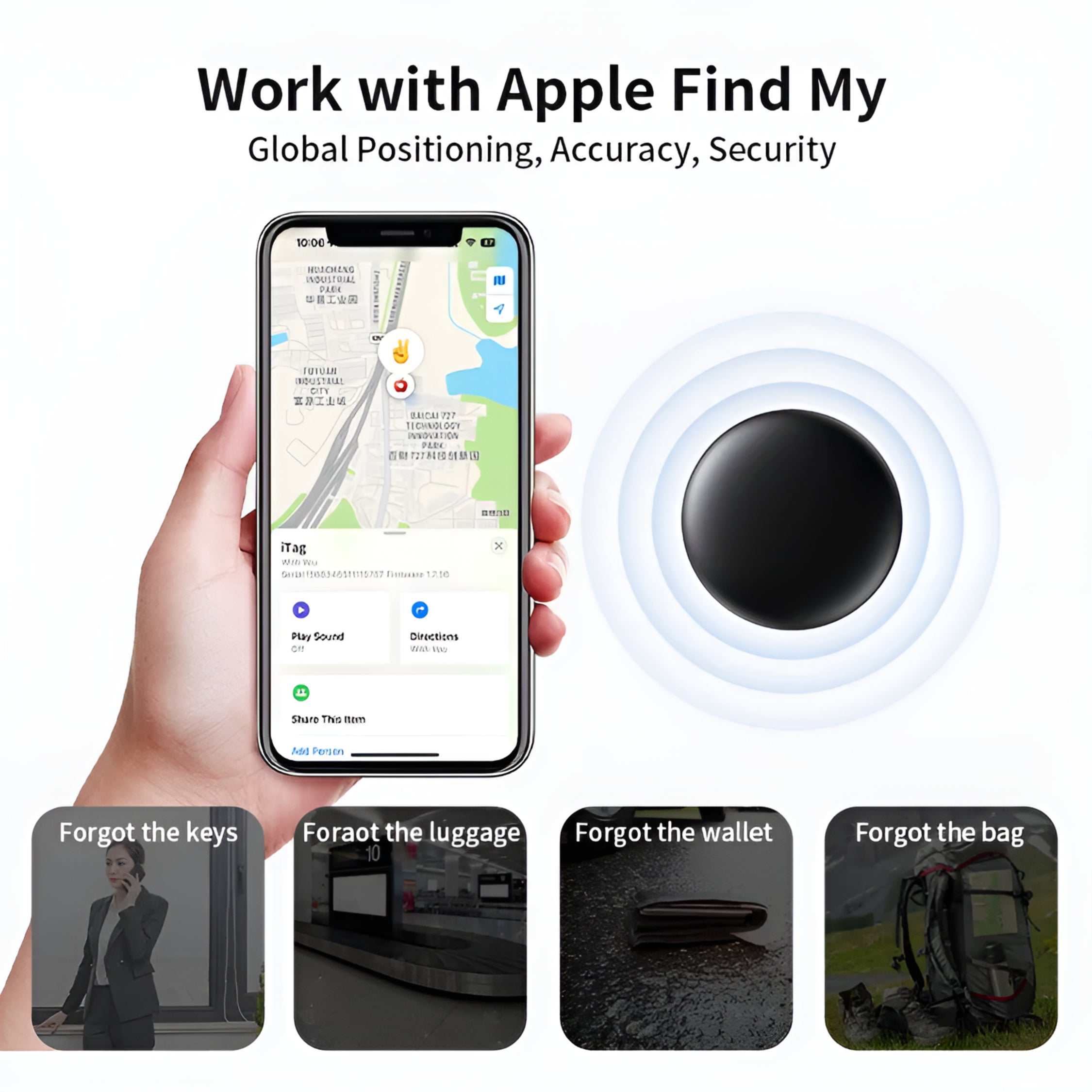 Find My Bluetooth tracker, lost it? Ping it.