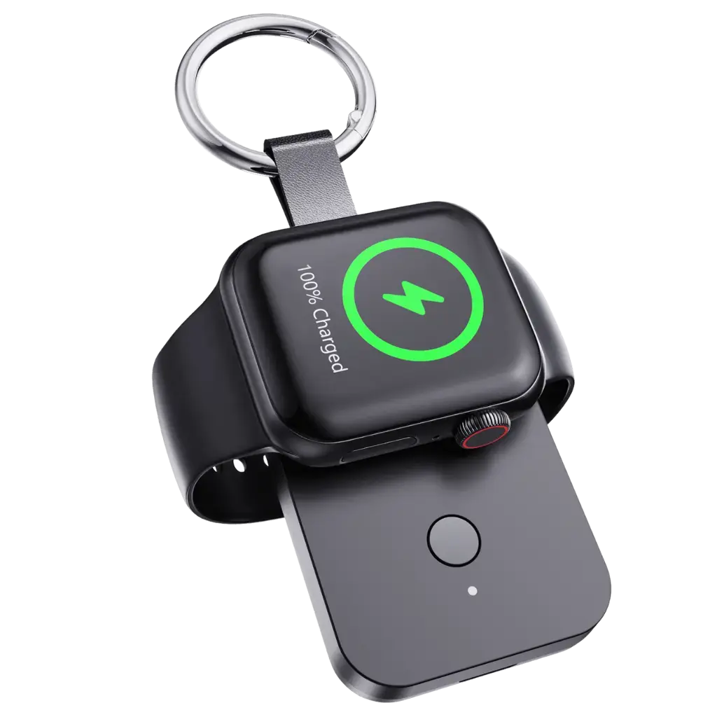 Portable Apple Watch Charger Power Bank 1000mAh Keychain for Travel