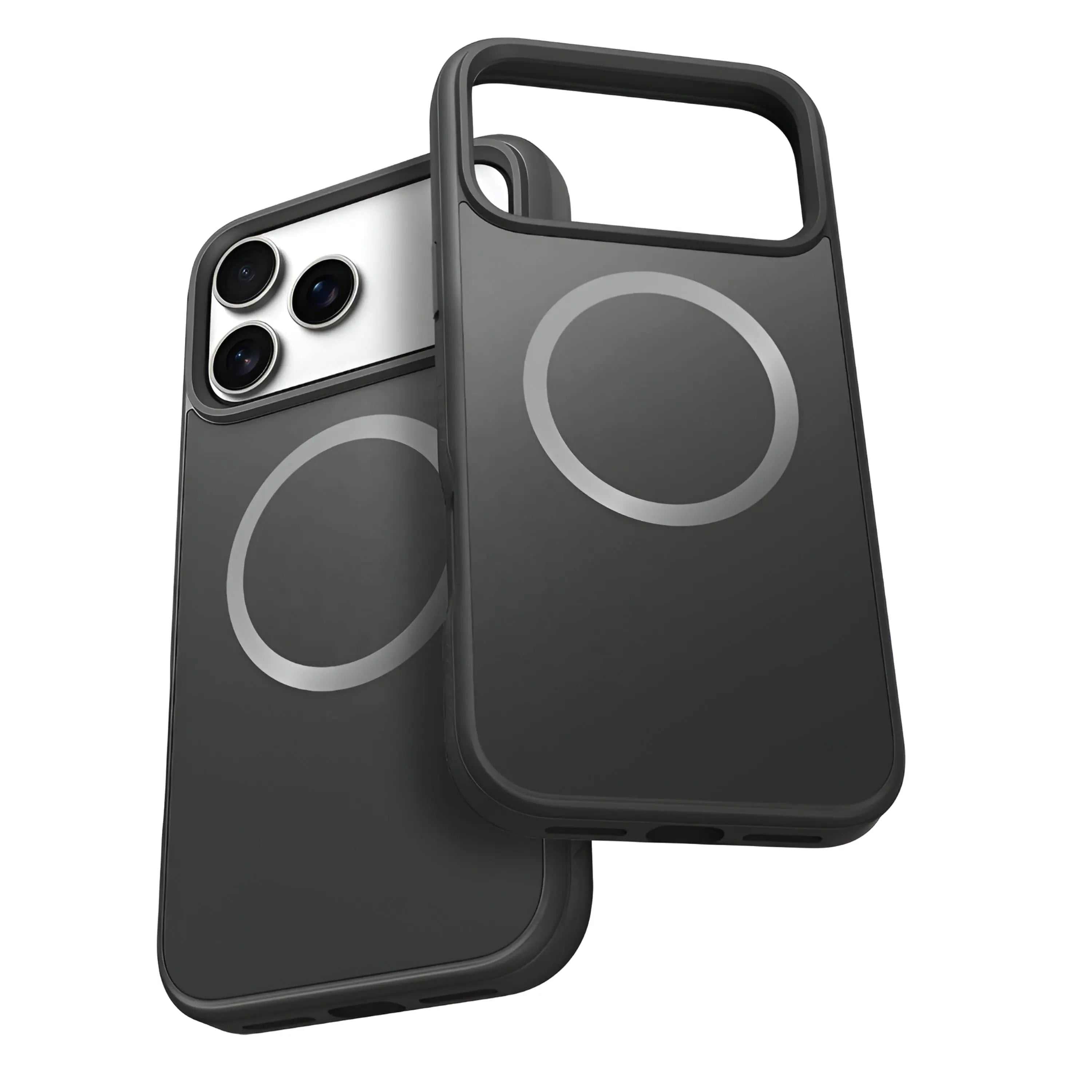 Black Novoa Guard Pro Grip Case for iPhone 17 with MagSafe, drop protection, and slim design