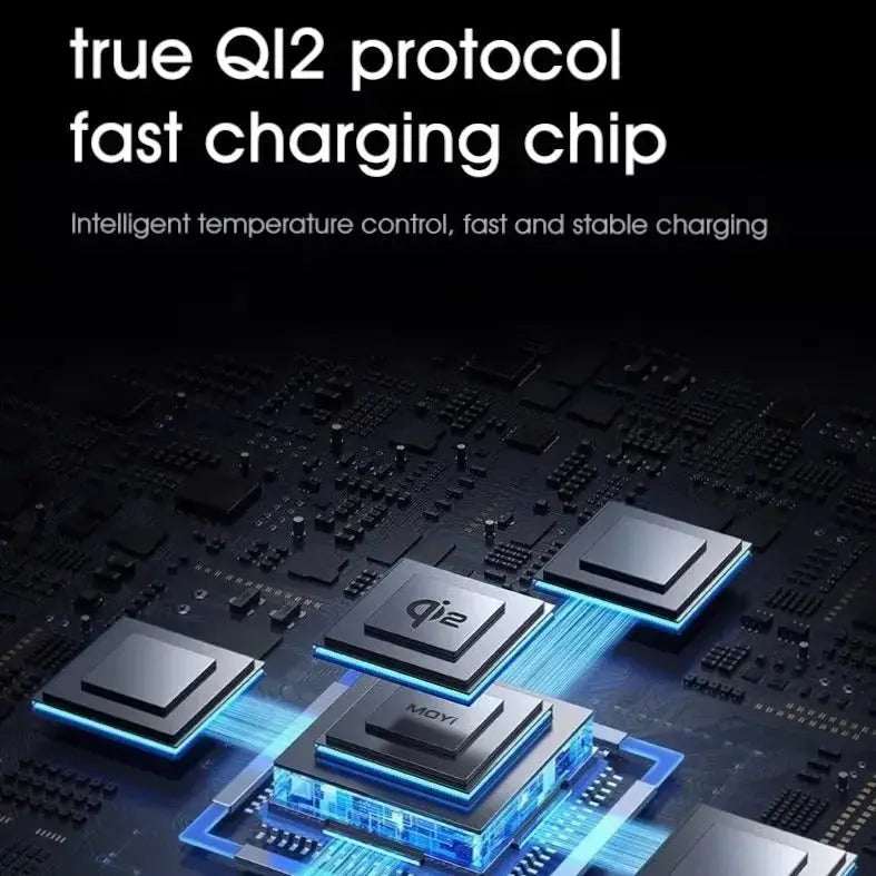 Flagship 3-in-1 MagSafe charging dock with true Qi2 protocol fast charging chip and intelligent temperature control
