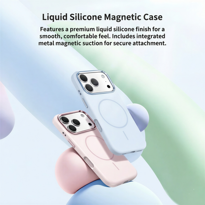 Magnetic Liquid Silicone Case for iPhone 17