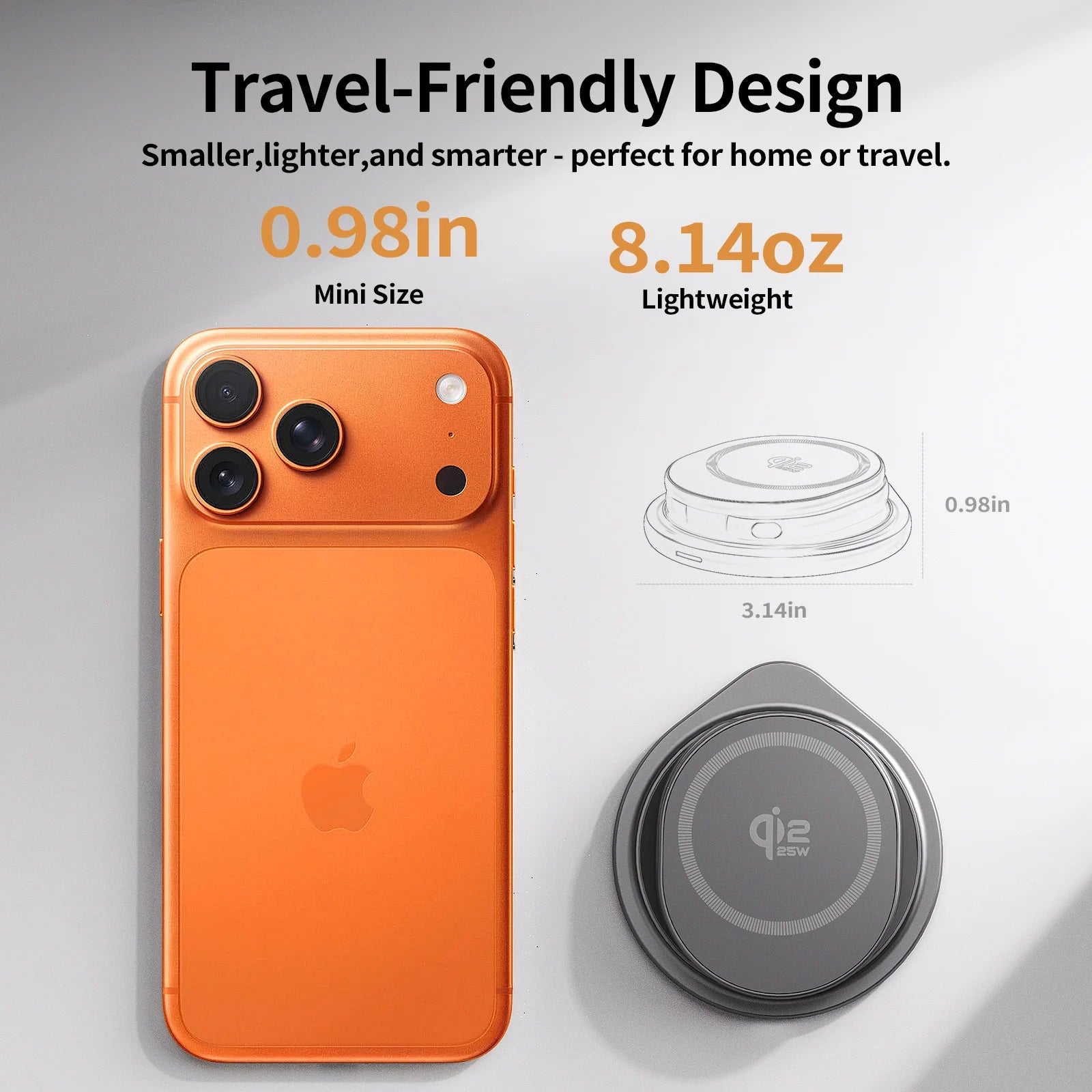 MagFold Qi2 3-in-1 Alloy Stand