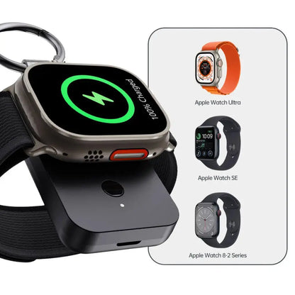 Portable Apple Watch Charger Power Bank 1000mAh Keychain for Travel