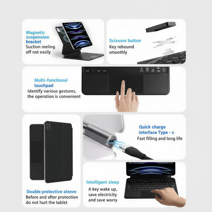 Folio Keyboard Case for iPad (with Trackpad)