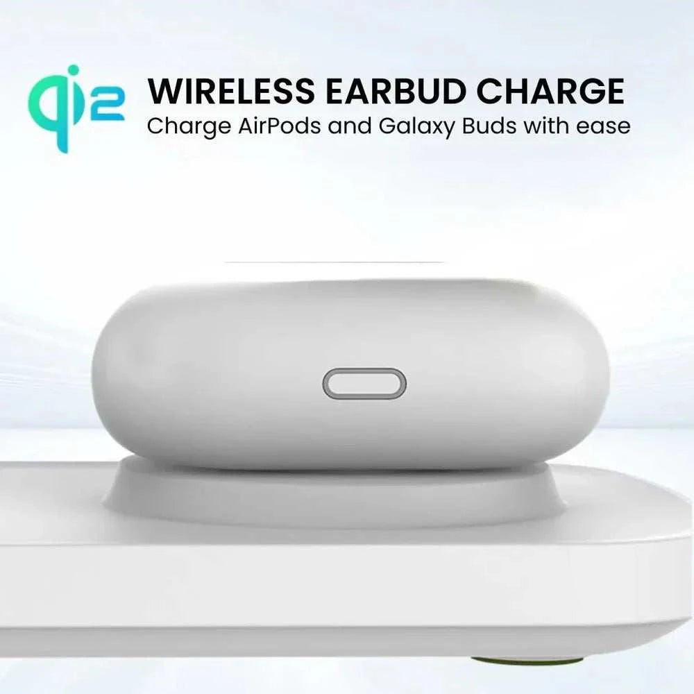 USB-C power input and base detail of the charging dock