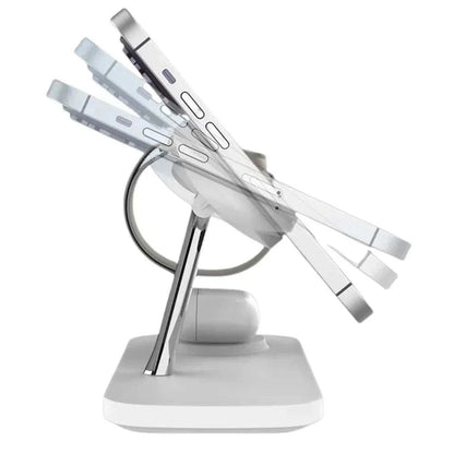 Box contents: charging dock, USB-C cable, quick-start guide